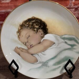 Vtg Sweet Innocence Bessie Pease Gutmann Bundles of Joy Plate 1987 Collection